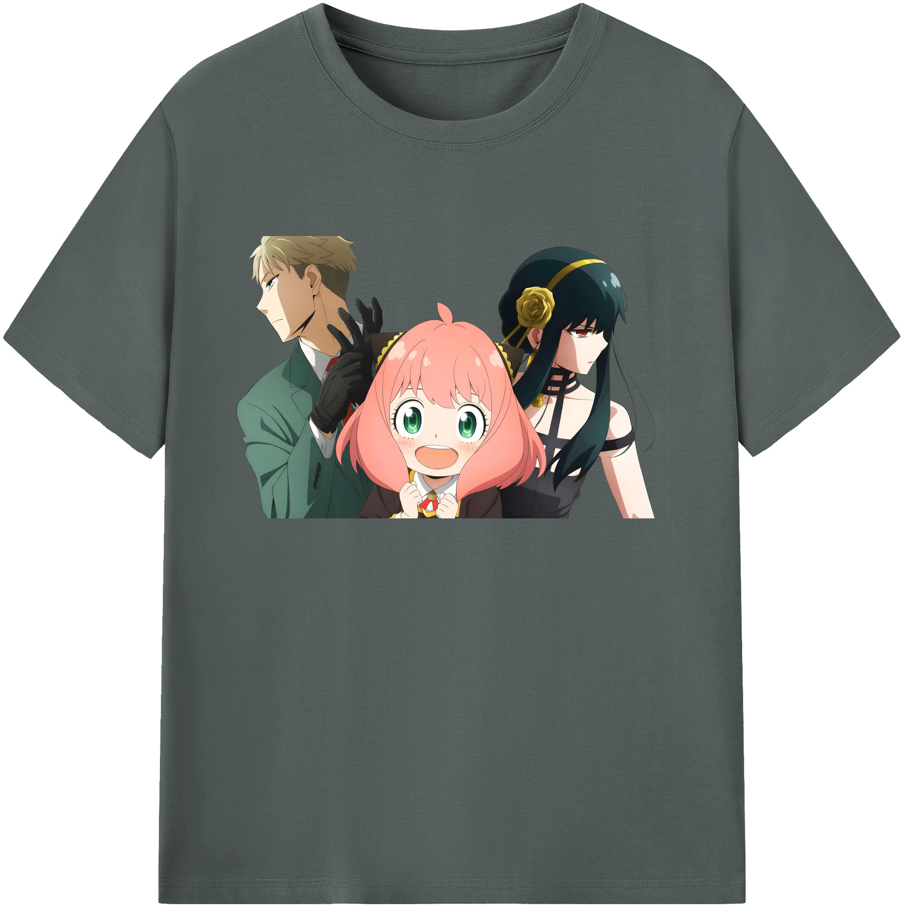 （画像用） SPY×FAMILY间谍家家酒 綿100％ メンズ半袖Tシャツ｜肌触りやわらか＆通気性